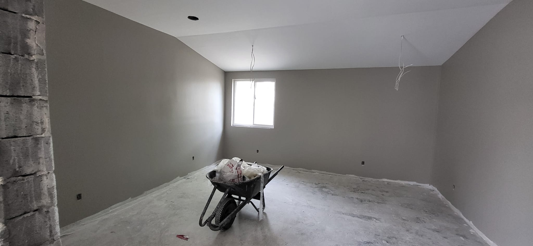 Freshly painted room